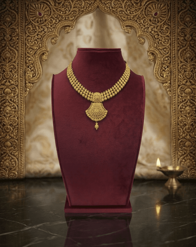 24K Gold Necklace Design C - View 1