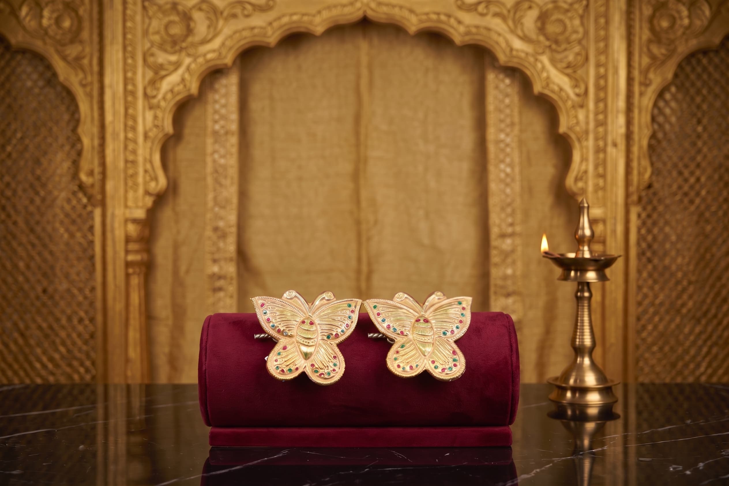 Twin Butterfly Hair Clip - View 1