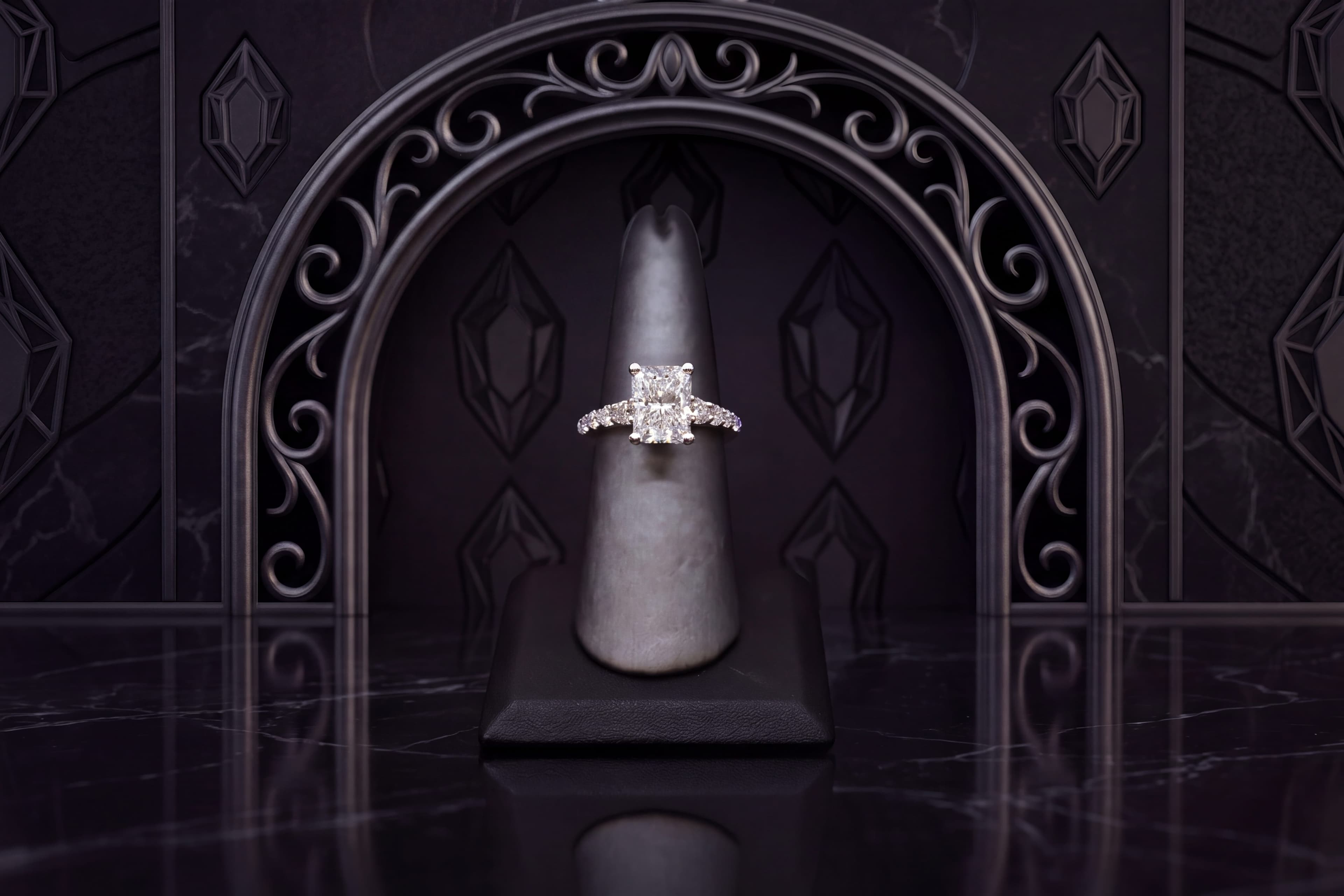 Center Cut Lab Grown Diamond Ring - View 1