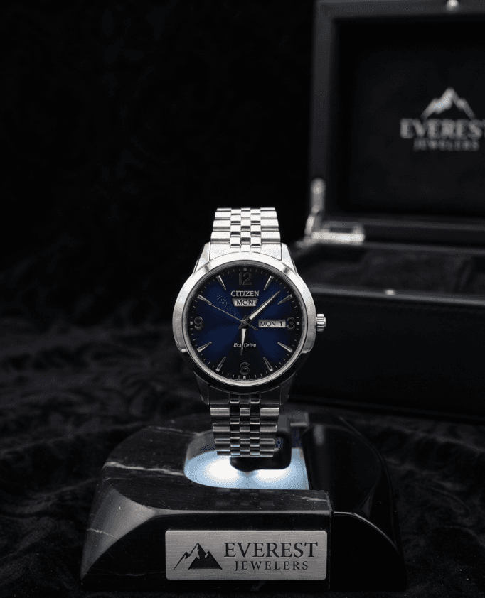 Citizen Eco-Drive Classic Blue Dial Watch - View 1
