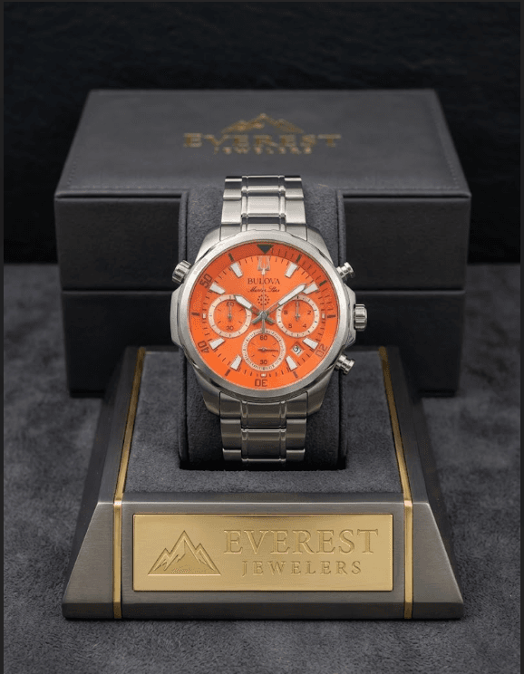 Bulova Marine Star Orange Dial Chronograph Watch - View 1